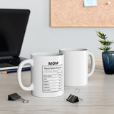 Fun Mom Nutrition White Mug [PERFECT GIFT FOR MUMS]